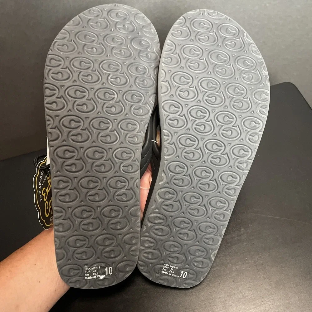 Cobian Flip Flop‎ Thong Sandals Black Charcoal Size 10 Aqua Jump Toyota NWT